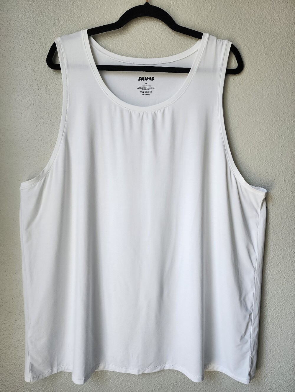 SKIMS Men's Modal Blend Tank Top Size 2X In White NEW